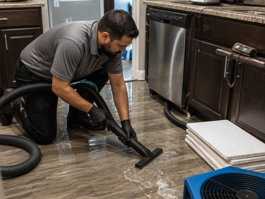 Appliance Leak Cleanup